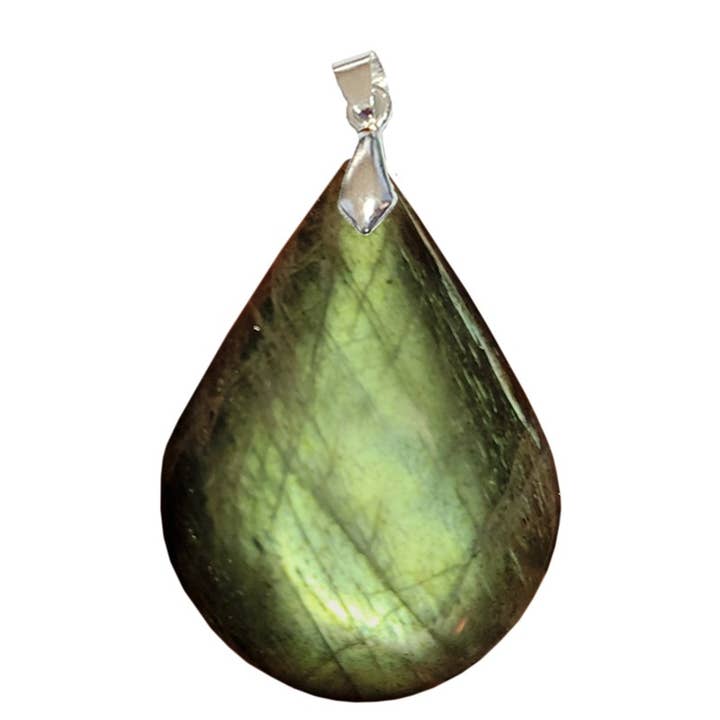Colgantes Gota Labradorita Verde para venta al por mayor de Artisans de Madagascar