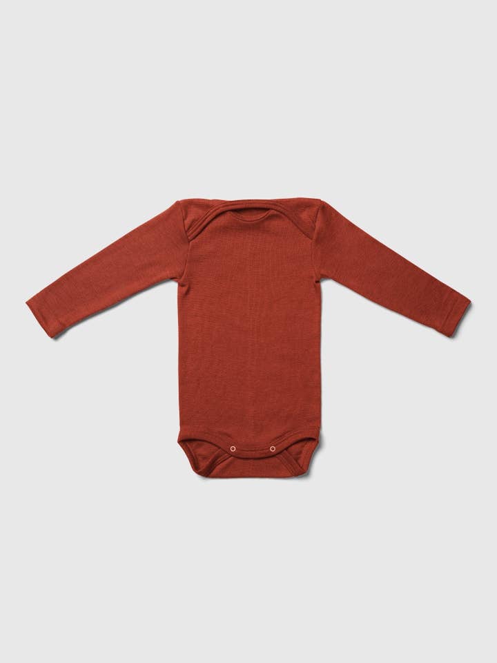 MINI LILA - Wholesale Bodysuit (Non-Footed) - Baby - Organic Merino Wool and Silk Long-sleeved Onesie8