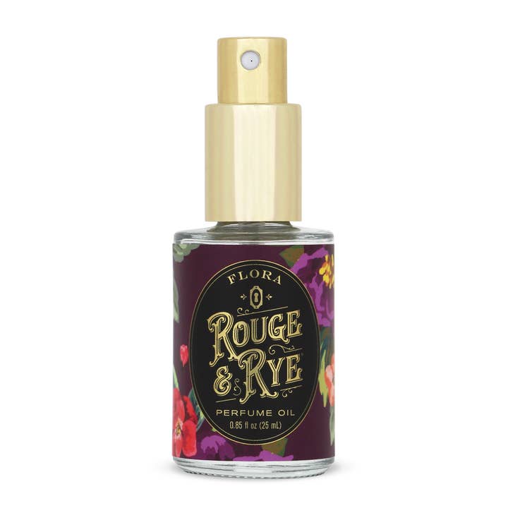Huile parfumée Flora • Grenade, bergamote, thé noir pour la vente par Rouge & Rye