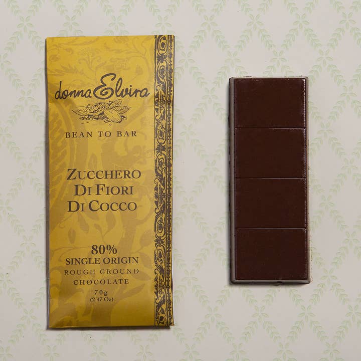 Choklad med kokosnötblomma socker för wholesale av DONNA ELVIRA dolceria di Roccasalva Elvira