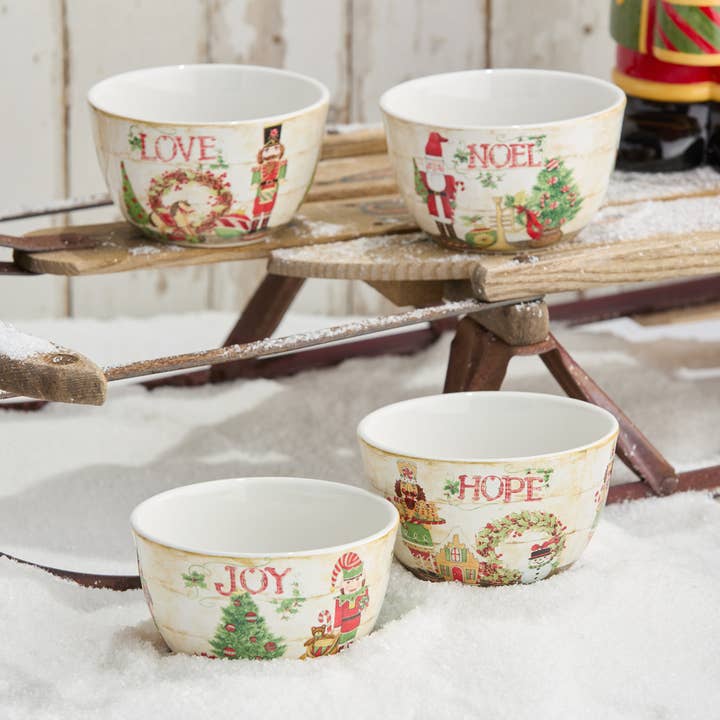 Nutcracker Parade Ice Cream Bowl 5.25in x 3in 4 asst. for wholesale by Certified International