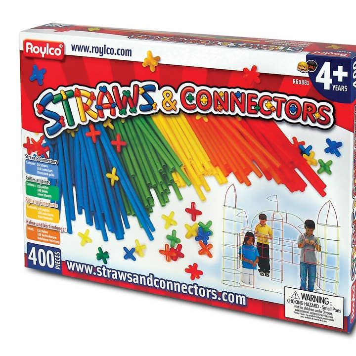 Straws & Connectors™, 400/pkg – Hands-On Learning Supply for wholesale by Roylco