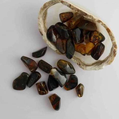 ONE Chiapas Amber Tumble pour la vente par Mi Esperanza Minerals