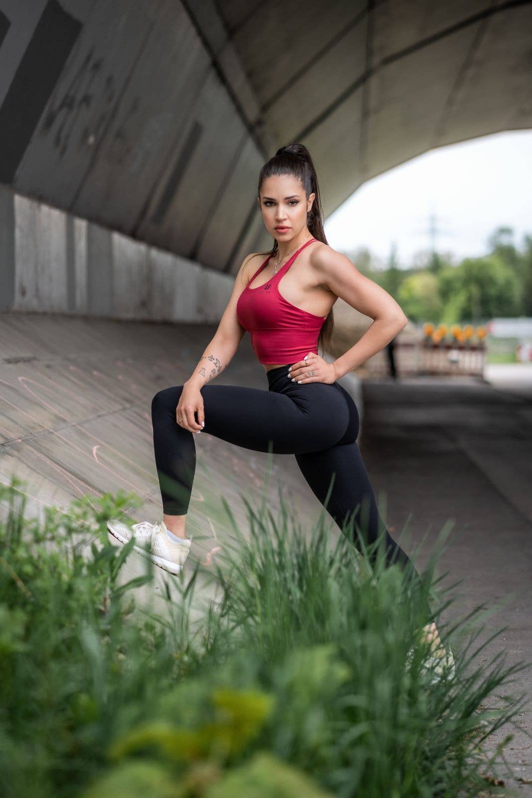 Empire Embodied - Vente Legging de sport/d'intérieur – femme - Leggings gainants 7/8 pour yoga et sport3