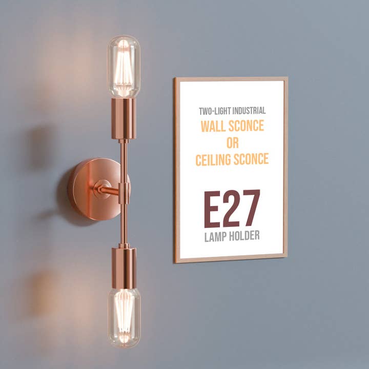 Ledsone - Vente Appliques - Applique Murale Moderne Minimaliste à 2 Lumières pour Salle de Bain~559311