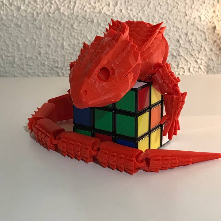Charles Prints - Wholesale Fidget Toy - Kids - Red Eyed Crocodile Skink / Articulated / 3D Printed1