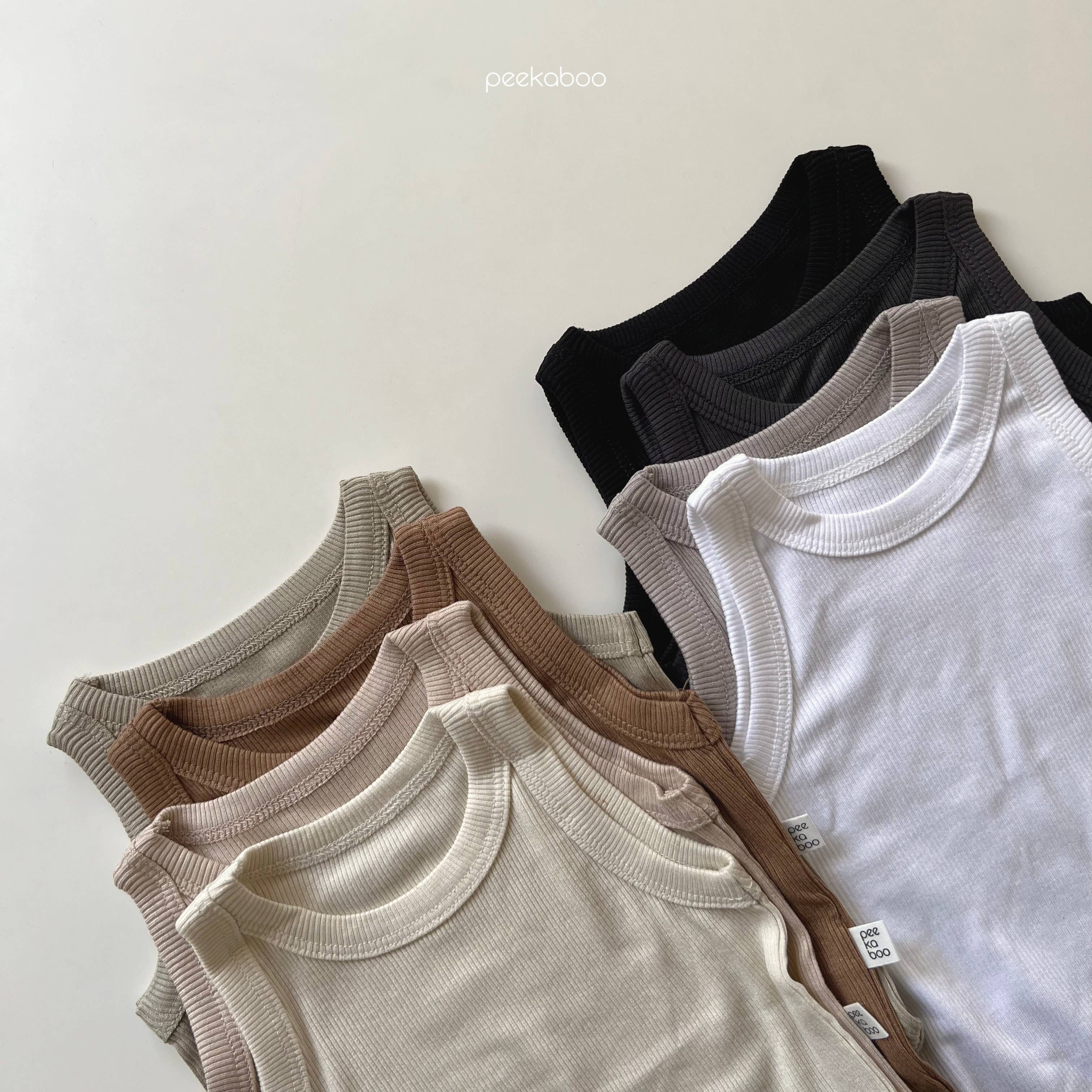 peekaboo - Vente Body (sans pieds) – bébé - Body bébé en coton côtelé sans manches | Body débardeur bébé12