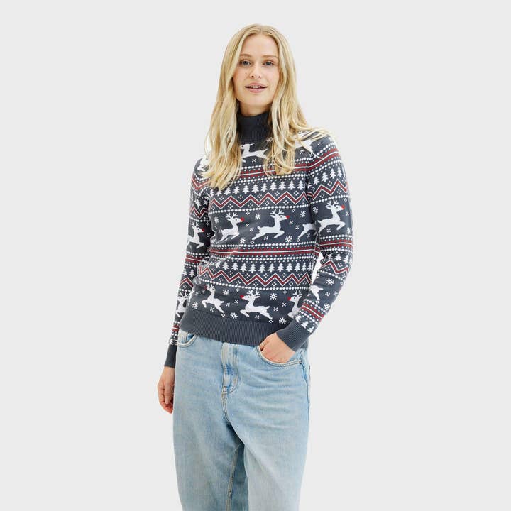 Happy Seasons – Engroshandel Pullover - Herre – The Stylish Highneck Christmas Sweater – Women4