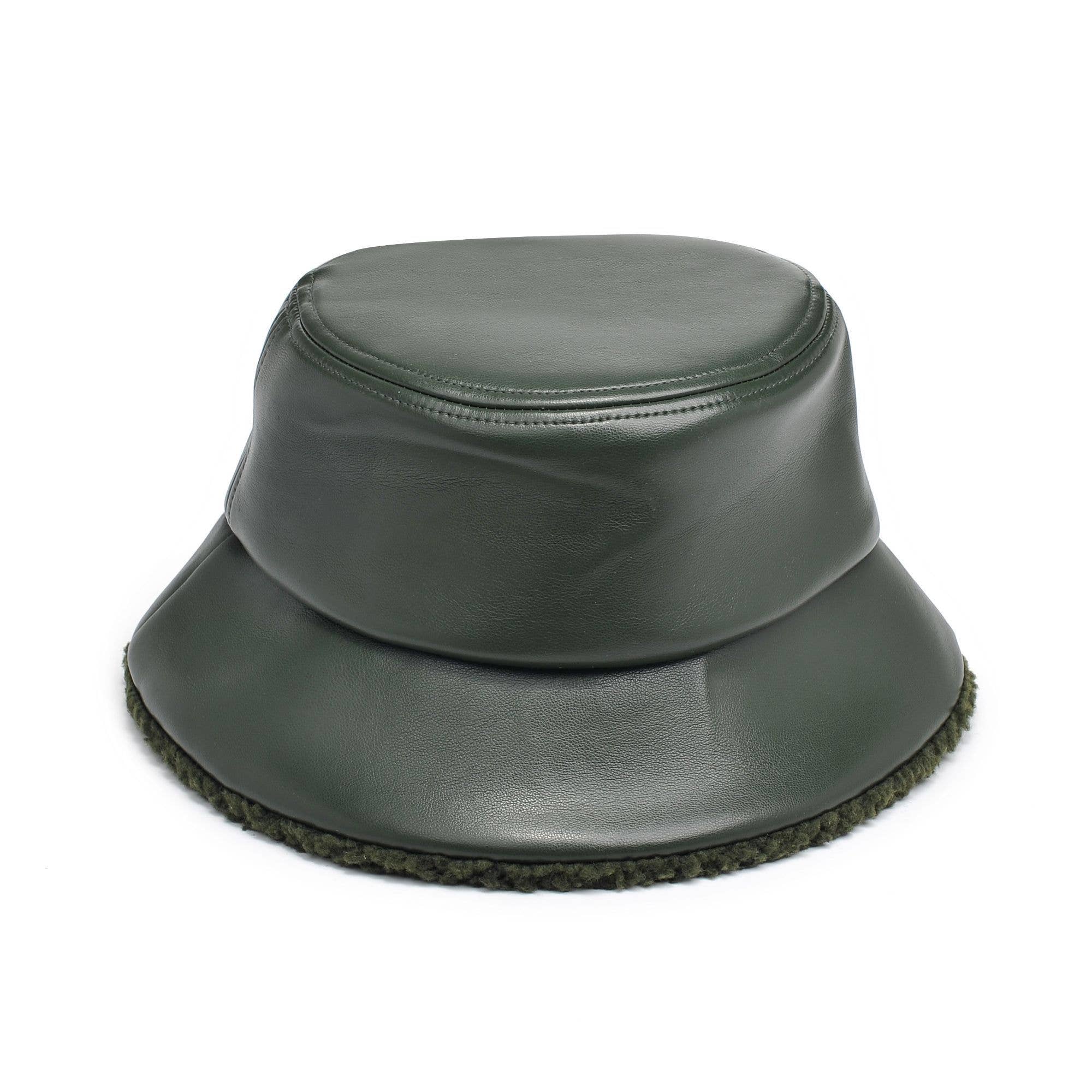 Urban Expressions - Wholesale Bucket Hat - Women's - Shearling Trim Bucket Hat0