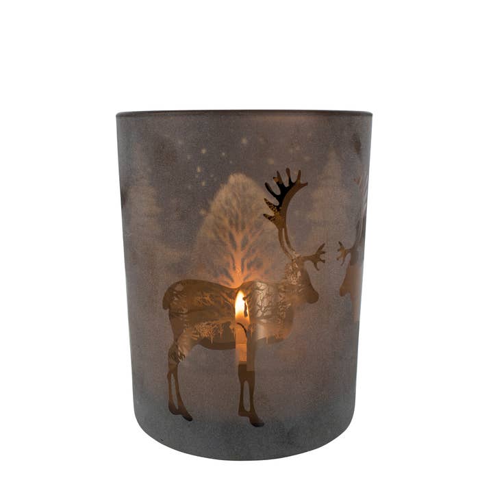 Lampada a vento a forma di renna, in bronzo, misura media, 12 cm per la vendita all'ingrosso da parte di Mars & More - Brand of B Living