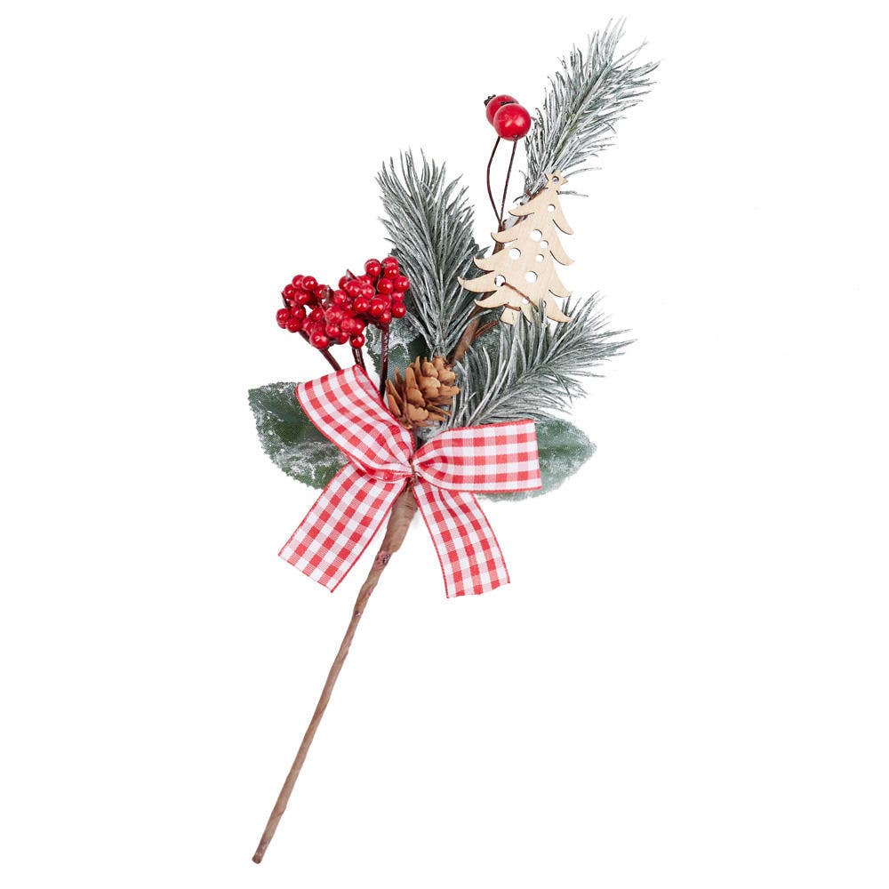Factory Direct Craft – Engroshandel Julepynt – 28 cm juleferie grankvist med bær3