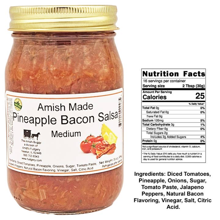 Arndt's Fudgery LLC - Wholesale Salsa - Amish Fresh Made Salsa 16 oz. Jar27