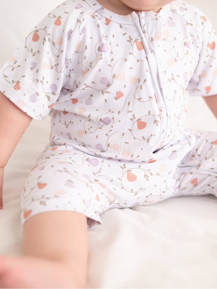 Kort Söt Päron Bambu Zippy Romper för wholesale av Lilulila