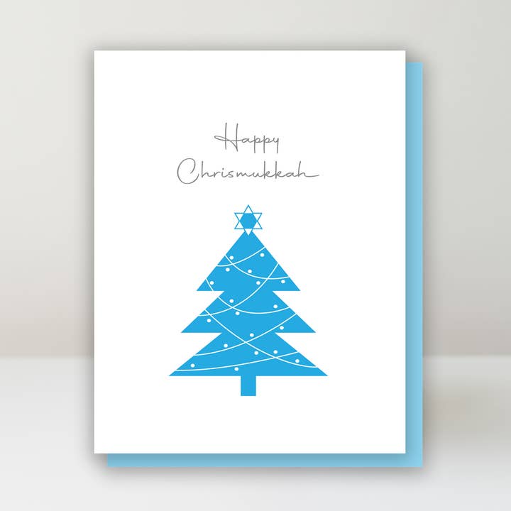 Happy Chrismukkah for wholesale by Papermum Press