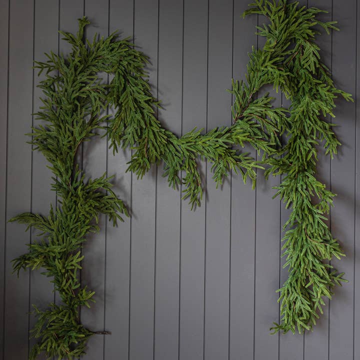 Norfolk Full Real Touch Garland - 15 Ft for wholesale by Luxe B Co