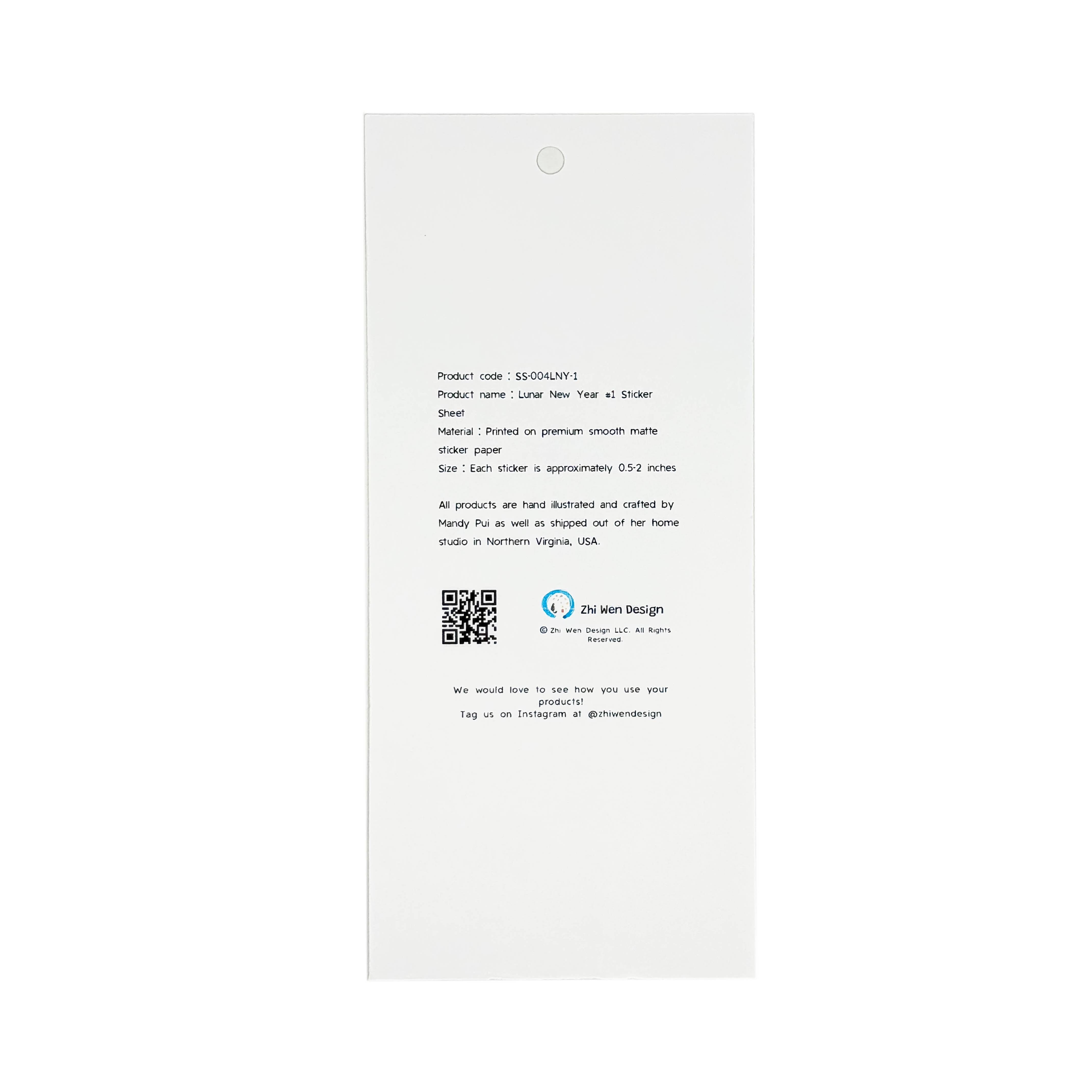 Zhi Wen Design - Wholesale Sticker - Lunar New Year Sticker Sheet4