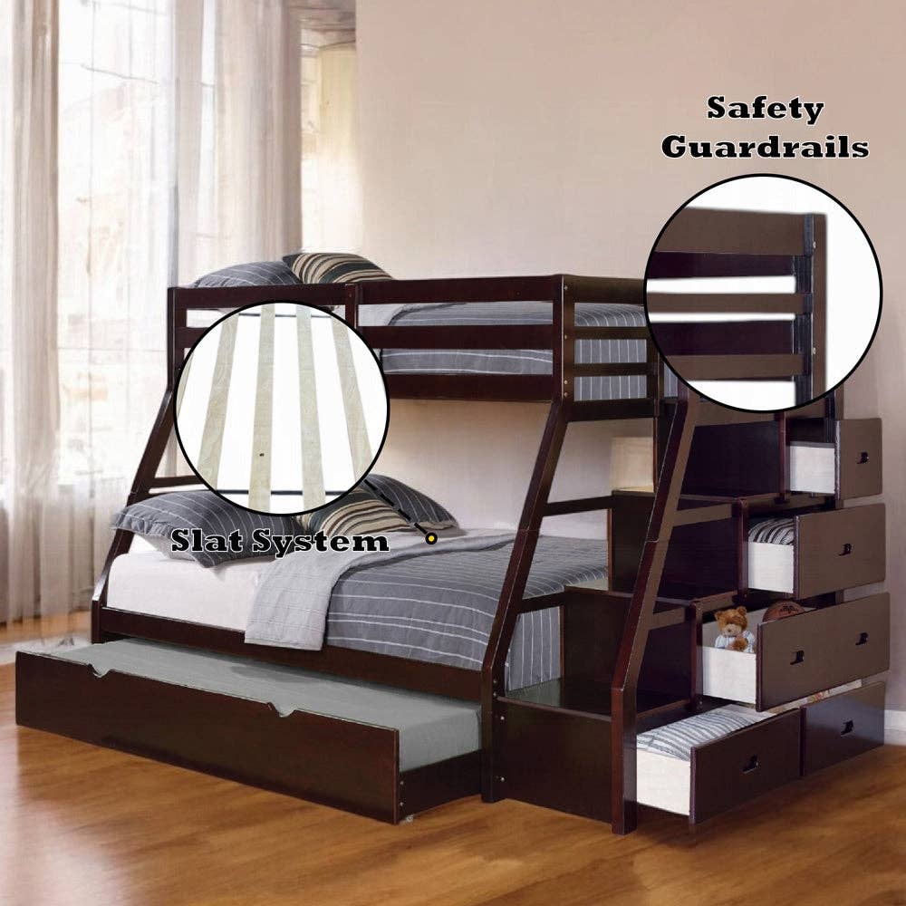 ReForm Creative Home - Wholesale Bed - Mojo Twin/Full Bunk Loft Bed W/Trundle & Storage - Expresso8