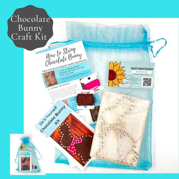 Chocolate Bunny Craft | Easter Basket Idea | Kid Craft Kits for wholesale by Joyful Imperfectionz