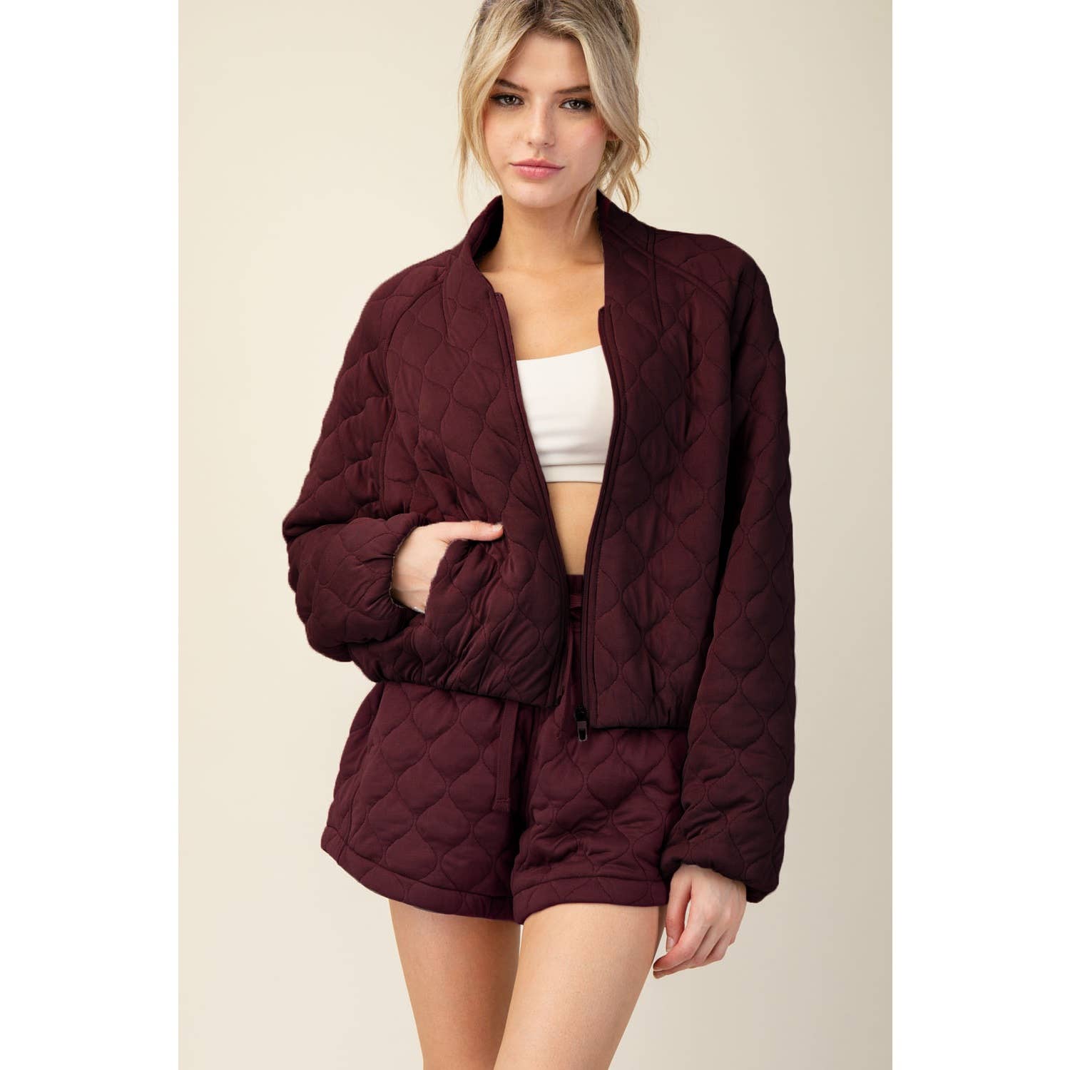 Rae Mode - Vente Veste de sport – femme - BLOUSON BOMBER MATELASSÉ6