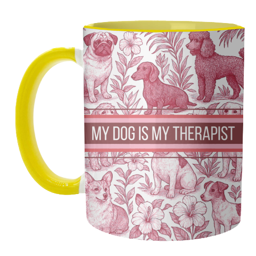 ART WOW – Caneca por atacado – Canecas 'O meu cão é o meu terapeuta'4