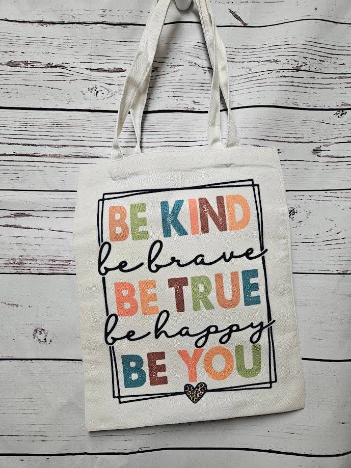Be Kind Be Brave Tote for wholesale by Waves of Pearls LLC