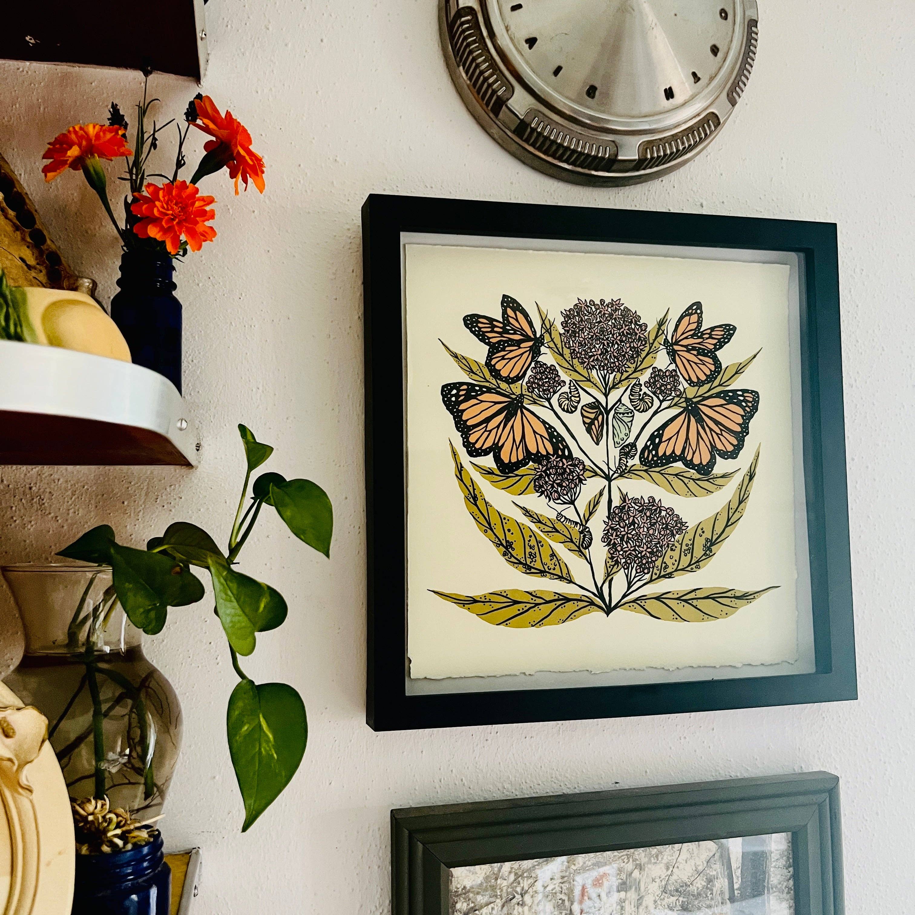 Needlebone, LLC - Vente Affiche d'art - Monarque et asclépiade - Impression 12 x 124