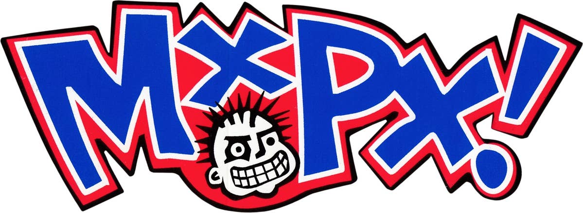 Square Deal Recordings & Supplies - Wholesale Sticker - Sticker - MxPx Logo With Cartoon Face - Vintage 1990s Stock0