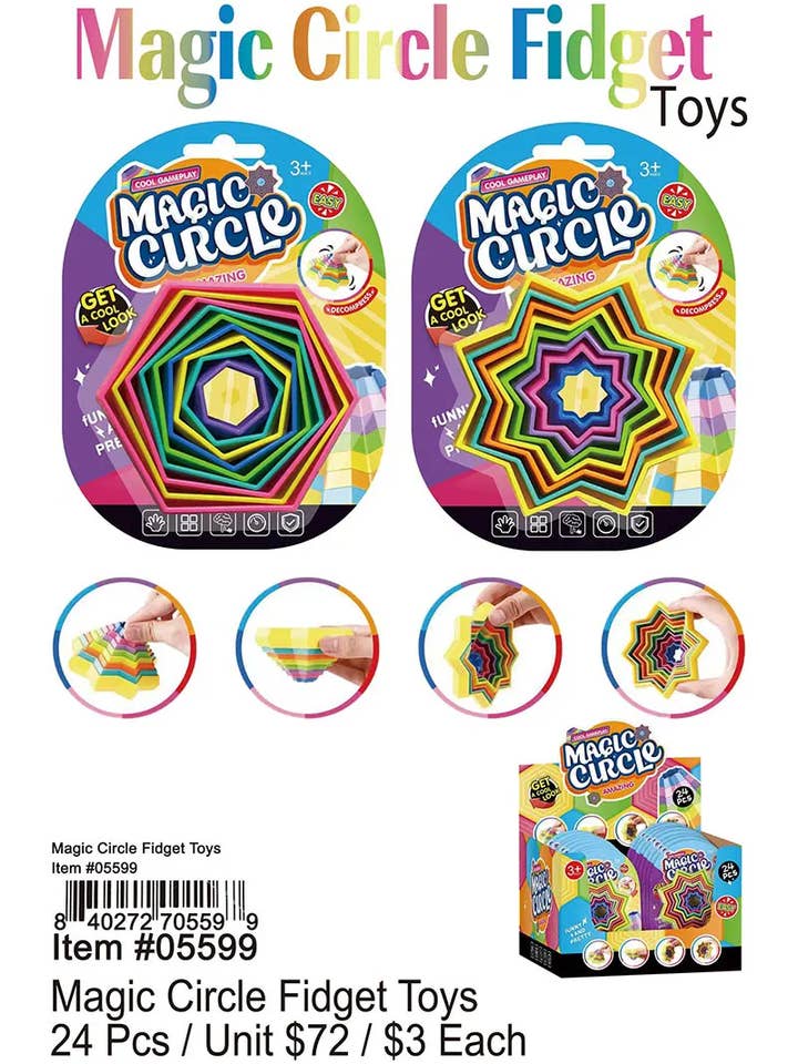 Jouet Anti-Stress Cercle Magique. pour la vente par Puka Creations