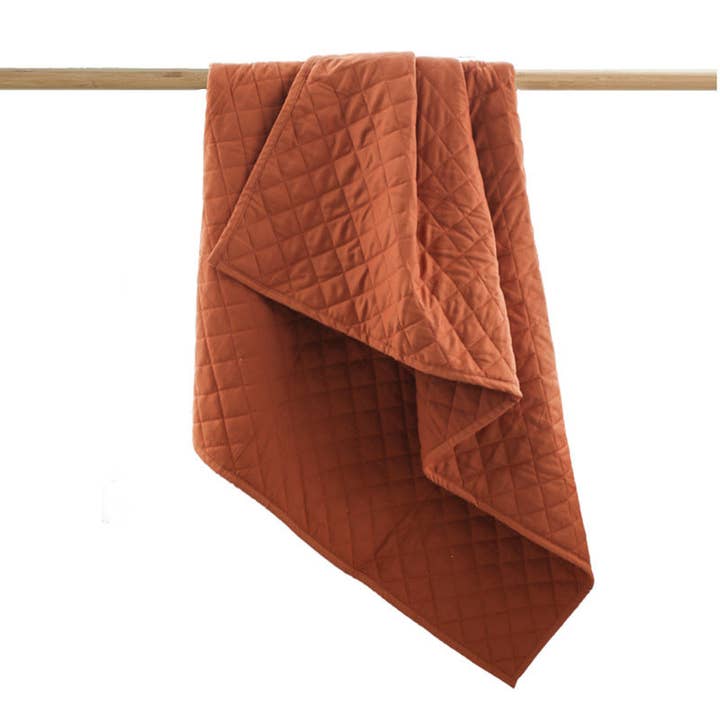 Cot Quilt/Play Mat - Russet for wholesale by Burrow & Be Australia