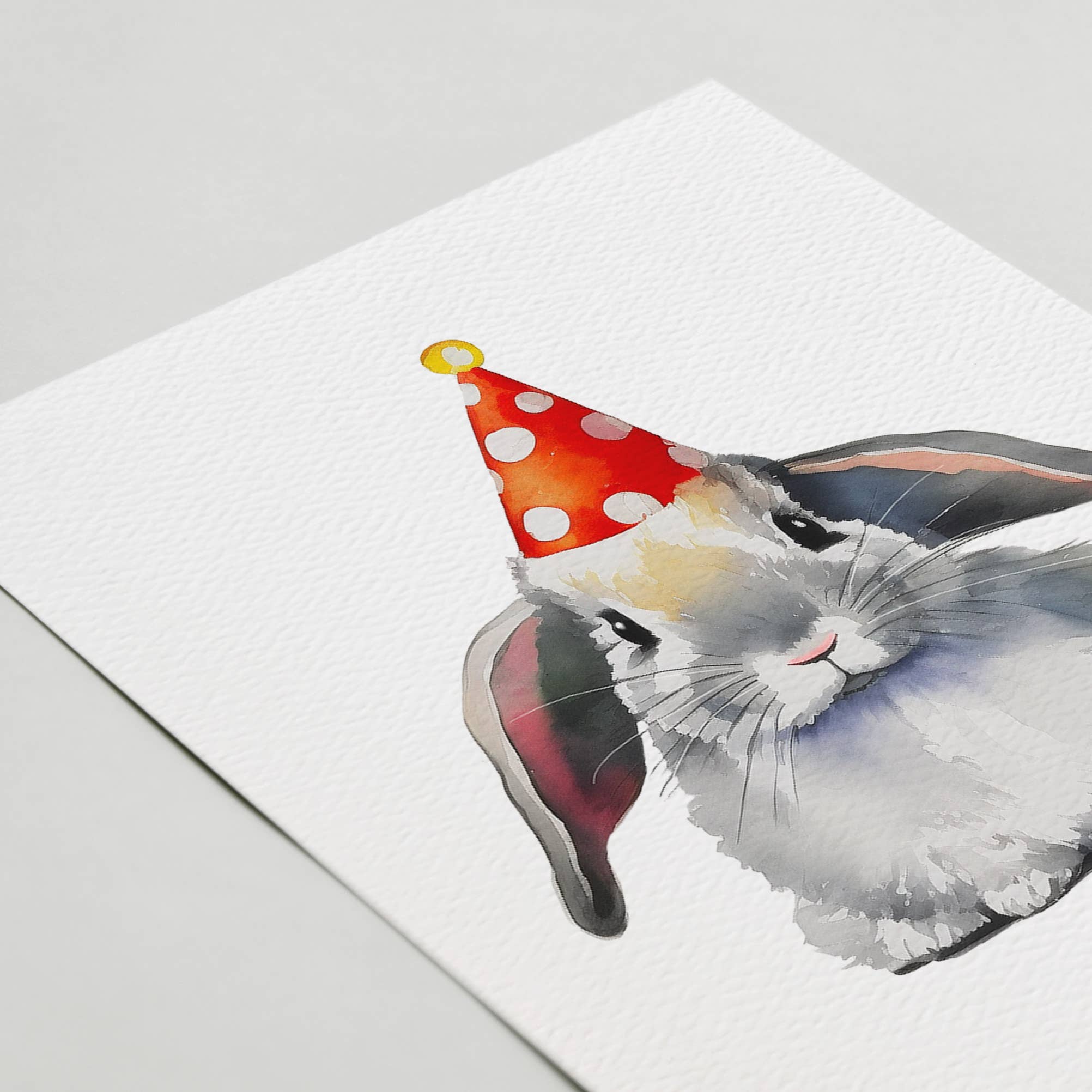 Blue Thistle - Wholesale Birthday Card - Bunny Birthday Card, Cute Rabbit Happy Birthday Card2