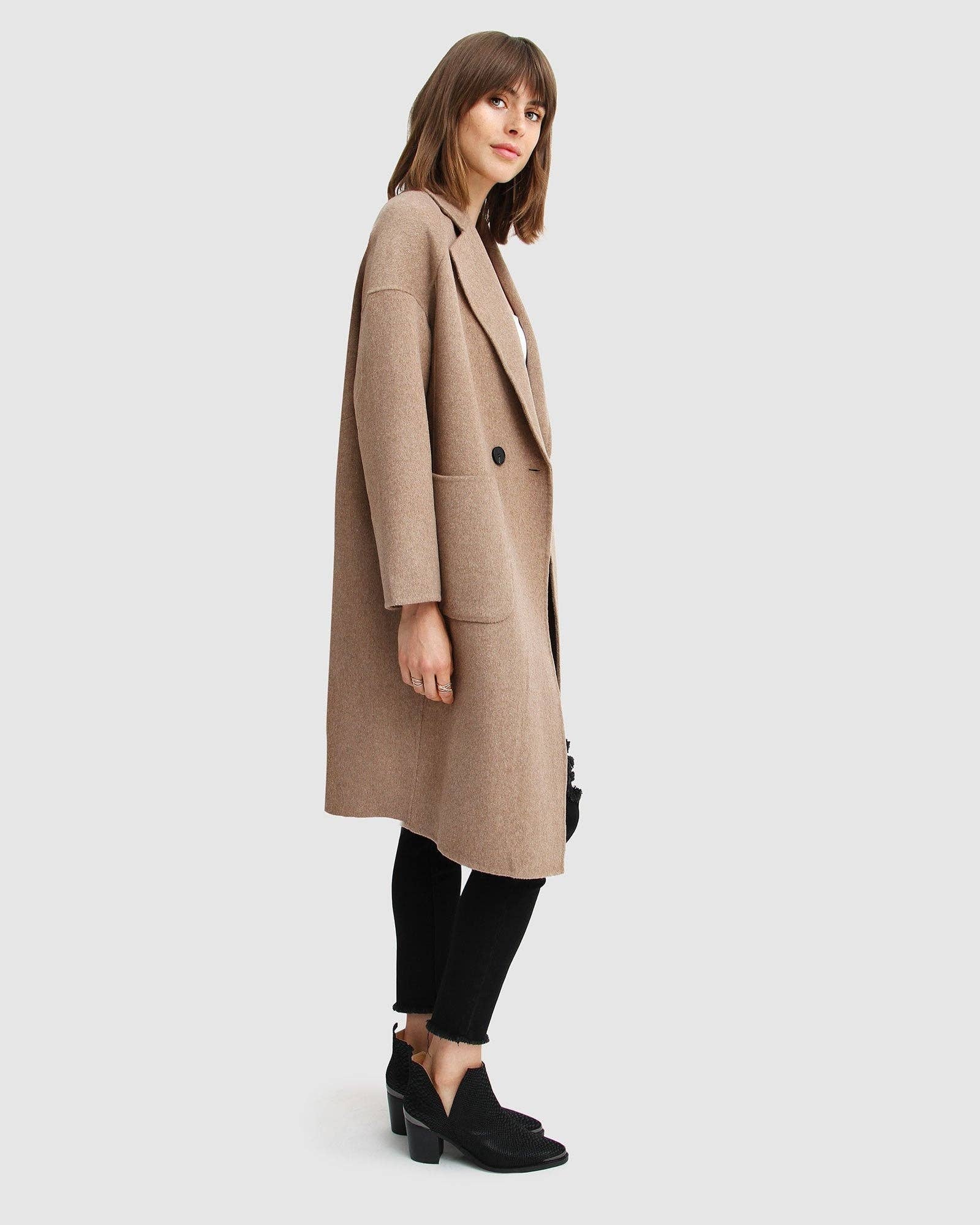 belle & bloom - Wholesale Coat - Women's - Publisher Double-Breasted Wool Blend Coat2