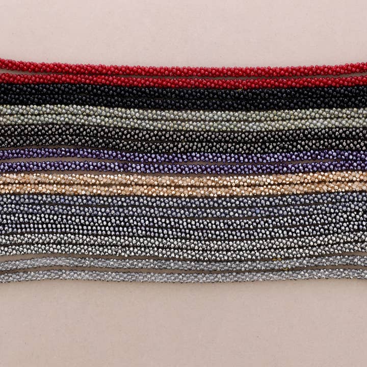 Sonata - Wholesale Kliksieraden - Lange Ketting Facetkristallen 1,2M*4mm5