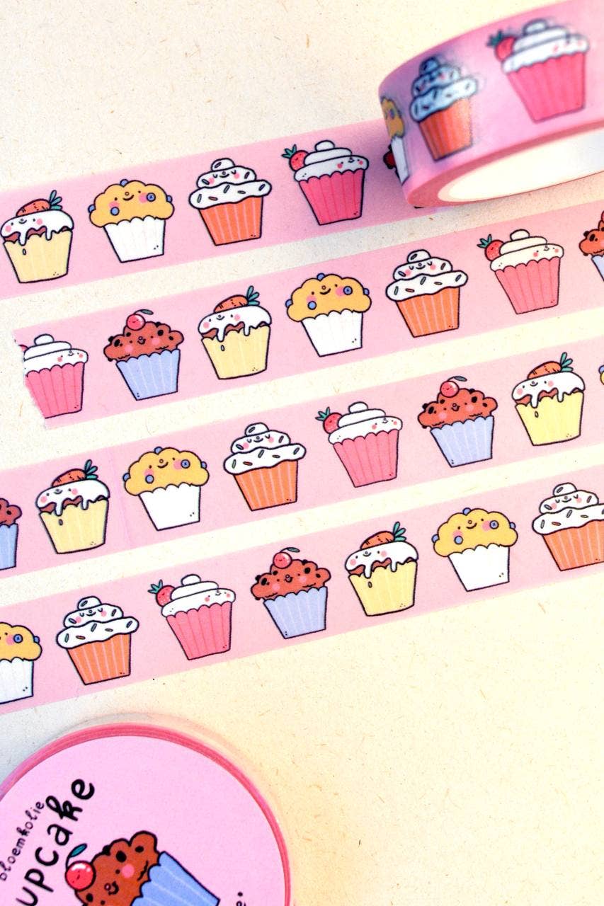 Bloemkolie - Wholesale Washi Tape - Cupcake Washi Tape / Cute Quirky Kawaii Stationery2
