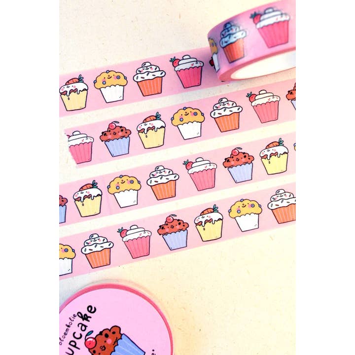 Bloemkolie - Wholesale Washi Tape - Cupcake Washi Tape / Cute Quirky Kawaii Stationery2