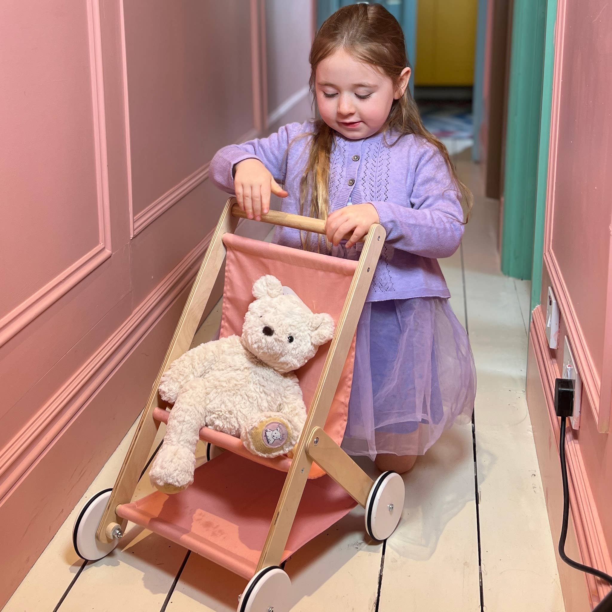 ThreadBear Design UK/EU – wholesale Doll pram – Kids – Mentari Baby Doll Stroller3