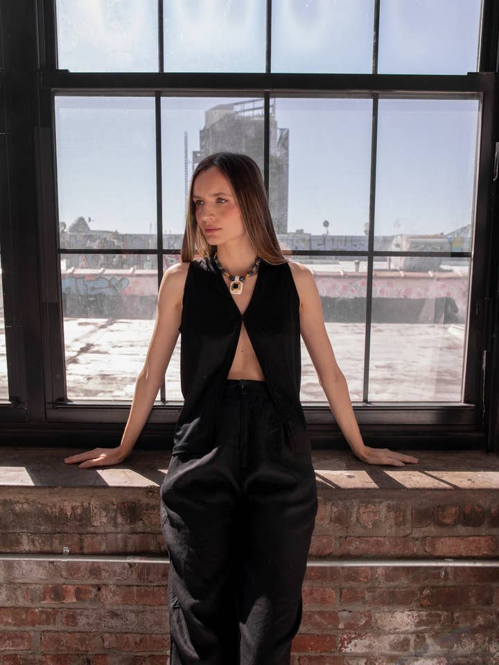 Gia Vest for wholesale by Knyt Studios