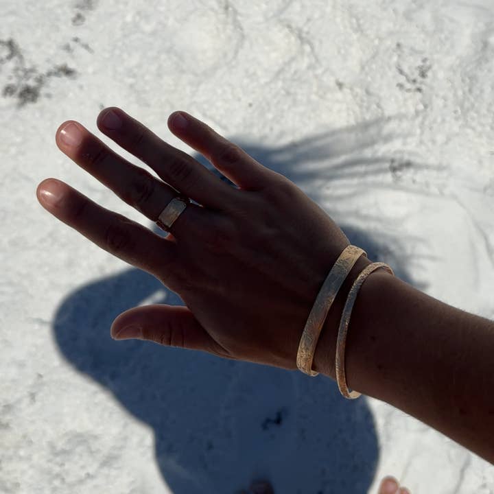 Arcadia | Handmade Stone Jewelry - Wholesale Band/Stacked Ring - Floral Ring5