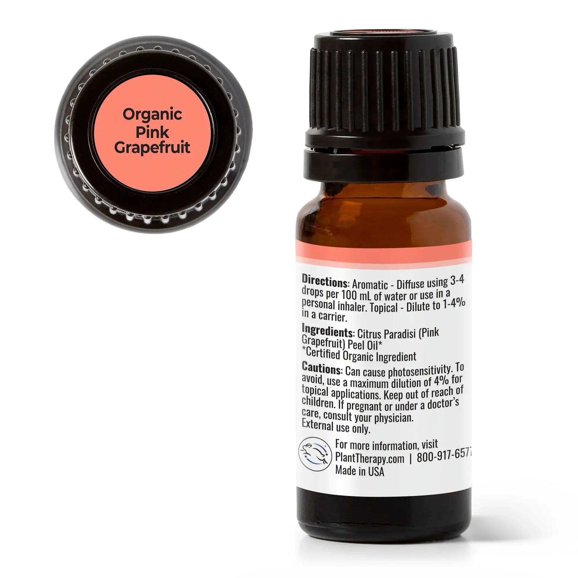 Plant Therapy - Wholesale Essential Oil - Organic Pink Grapefruit Essential Oil 10 mL1