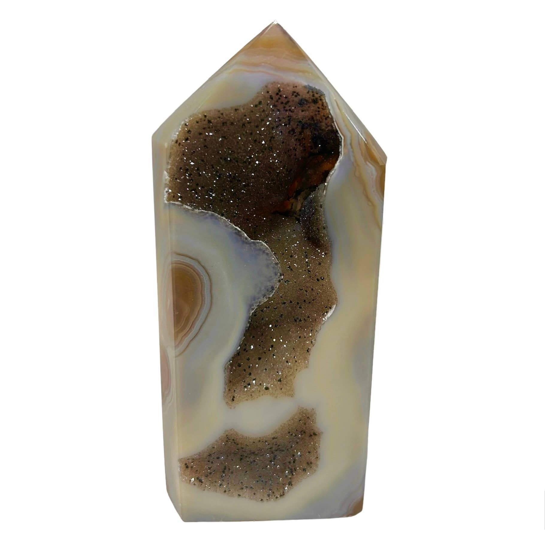 Quasar Gems USA - Wholesale Spirituele steen/kristal - Gladgeslepen agaat druzy punten 1 kg (2 lbs)6