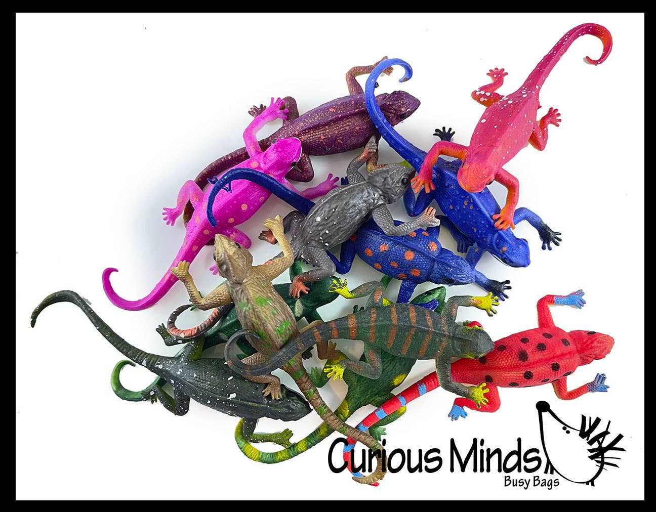 Curious Minds Toys - Wholesale Toy Set - Kids - 1 Color Changing Lizards Toy - Thermal - Changes Colors in C9