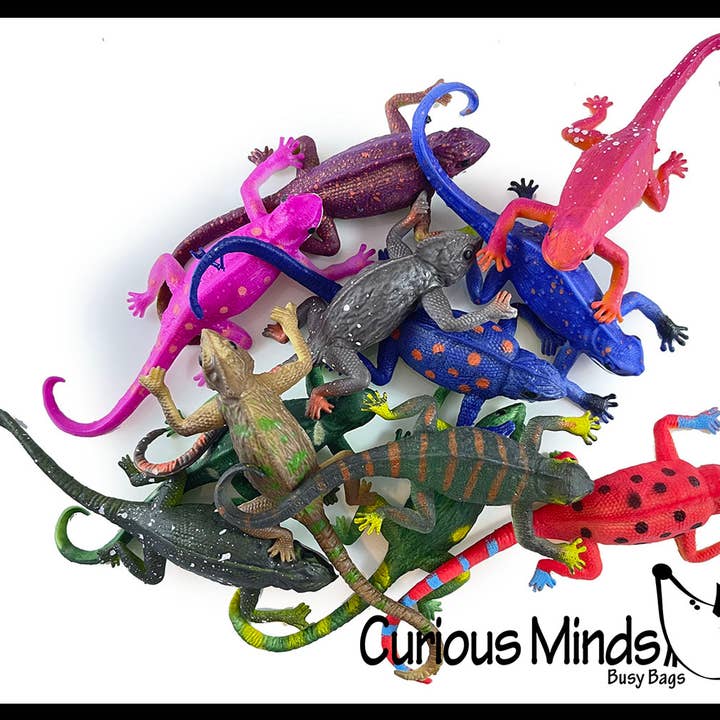 Curious Minds Toys - Wholesale Toy Set - Kids - 1 Color Changing Lizards Toy - Thermal - Changes Colors in C9