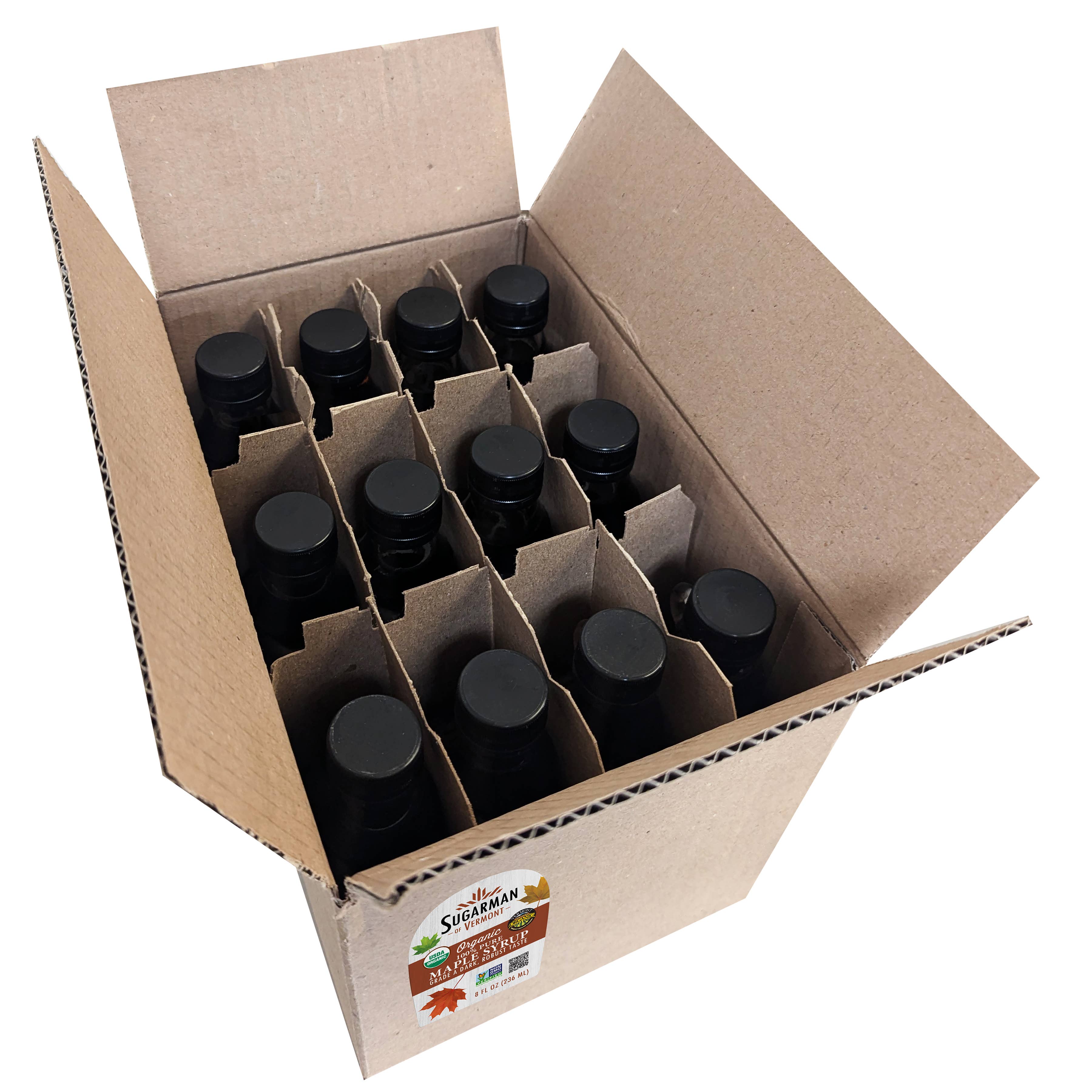 Sugarman of Vermont - Wholesale Maple Syrup - Organic Pure VT Maple Syrup, 8 fl. oz. (12/case)4