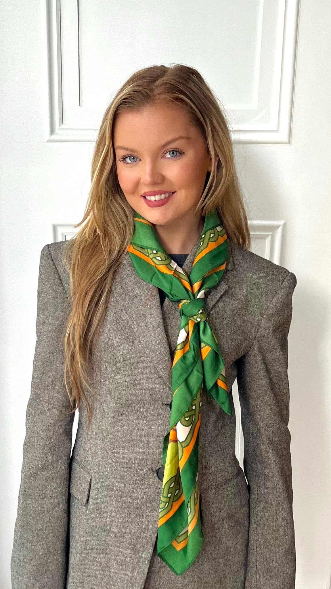 Celtic Ore Crafts - Vente Écharpe – femme - IRS-036A Écharpe Polydisk Arbre Vert/Or2