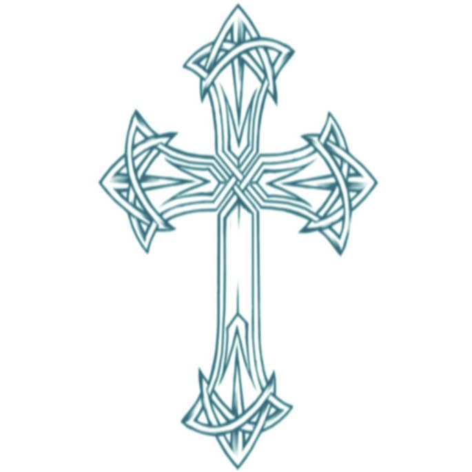 Partychimp - Wholesale Temporary Tattoo - Biker Tattoos - Biker Cross - Party Accessory