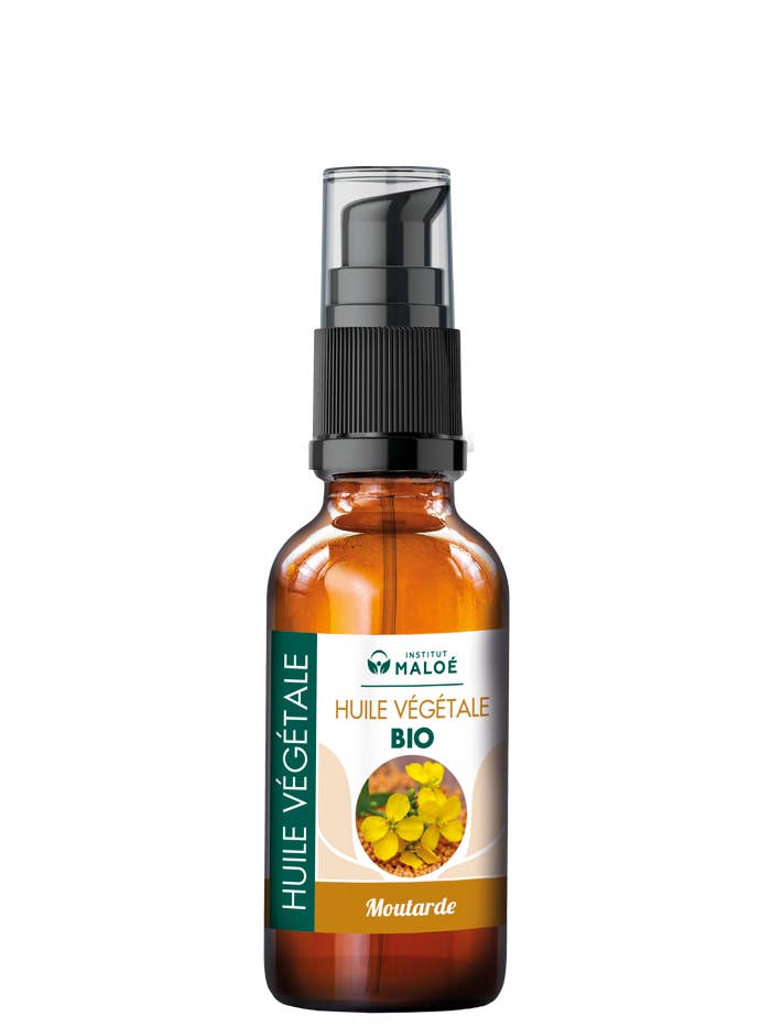Organic Mustard Vegetable Oil 50 mL for wholesale by Institut Maloé