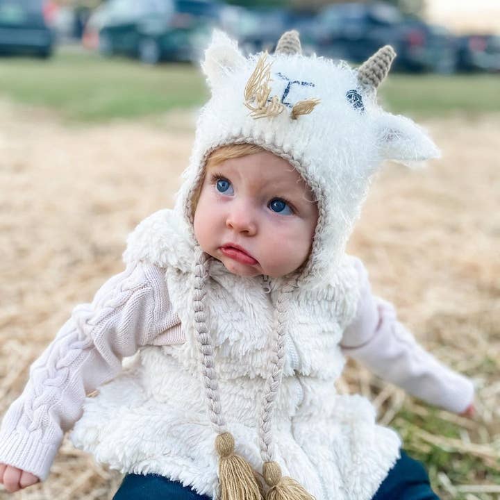 Huggalugs - Wholesale Beanie - Kids - Goat Earflap Beanie Hat Baby & Kids2