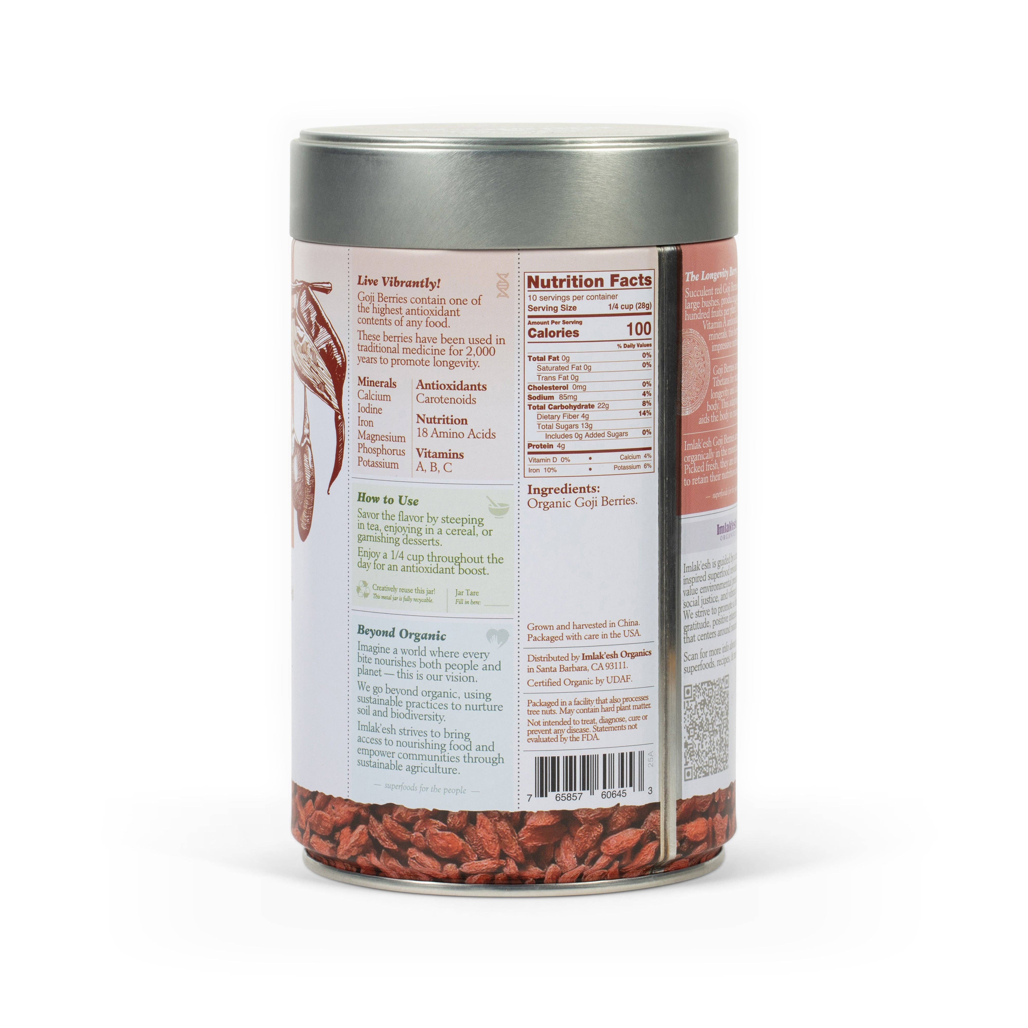 Imlakesh Organics - Wholesale Dried/Dehydrated Fruit - Goji Berries, Organic (10oz)3