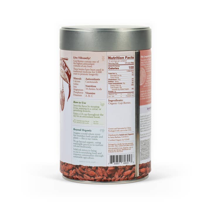 Imlakesh Organics - Wholesale Dried/Dehydrated Fruit - Goji Berries, Organic (10oz)3