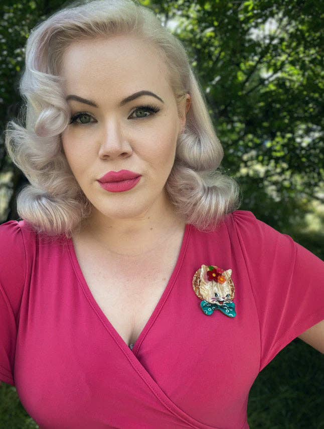 Lipstick & Chrome - Wholesale Brooch - Bunny Bloom Brooch by Lipstick & Chrome1