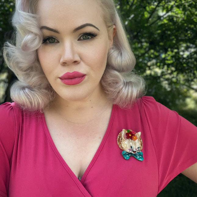 Lipstick & Chrome - Wholesale Brooch - Bunny Bloom Brooch by Lipstick & Chrome1